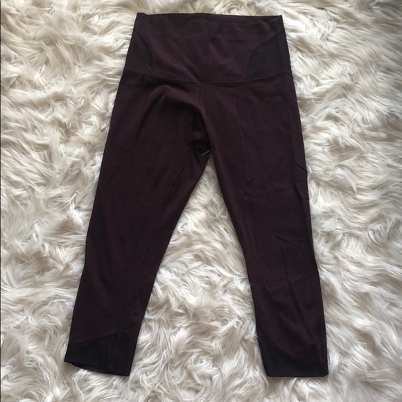 Lululemon Crop Leggings (Maroon Size 8) - Picture 1 of 5